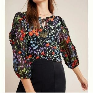 Maeve Jacquin Peasant Blouse Size Small